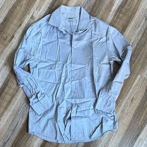 DKNY Men's Light Gray Shirt Jacket